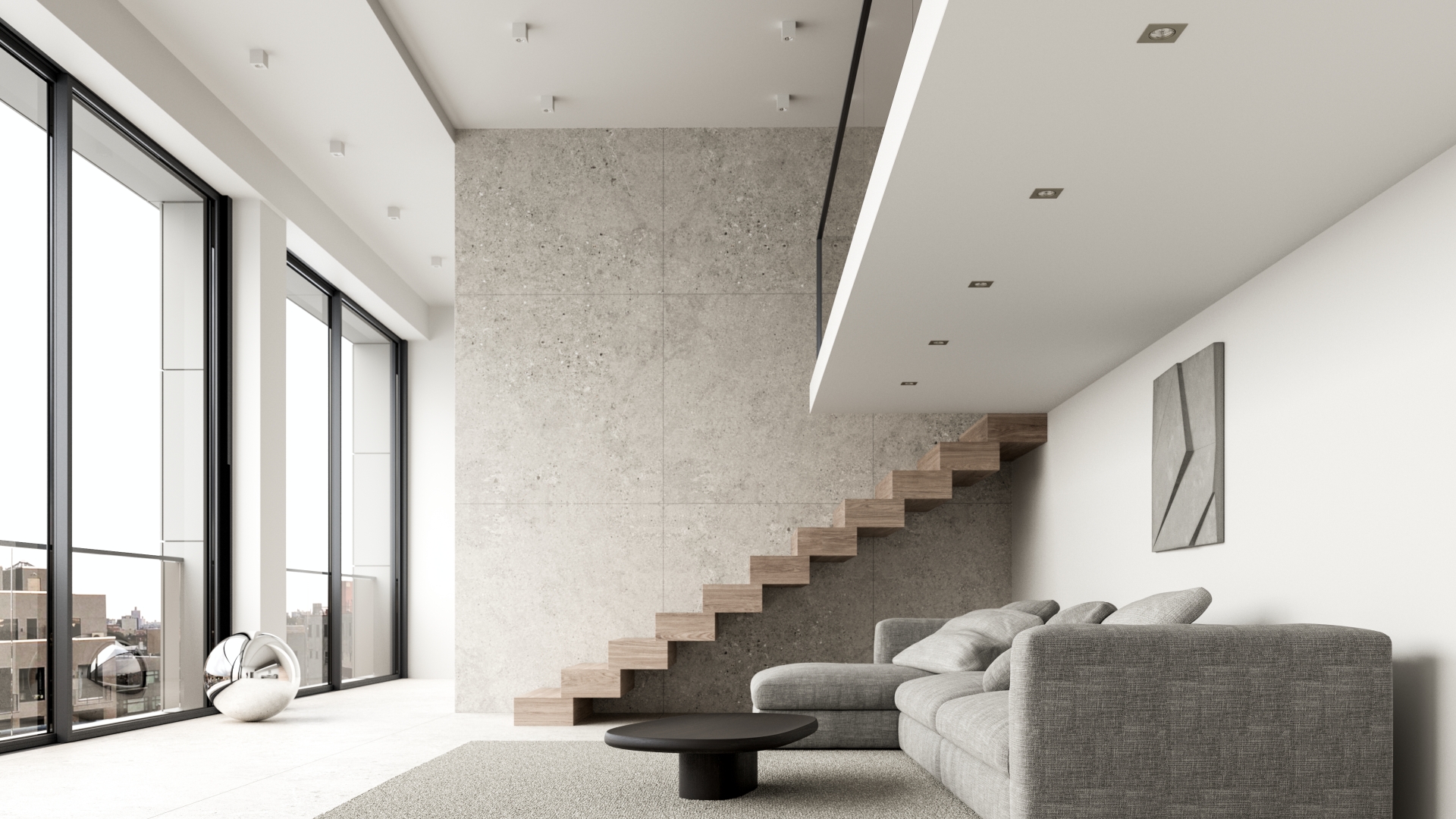 Stropní svítidla v obývacím pokoji